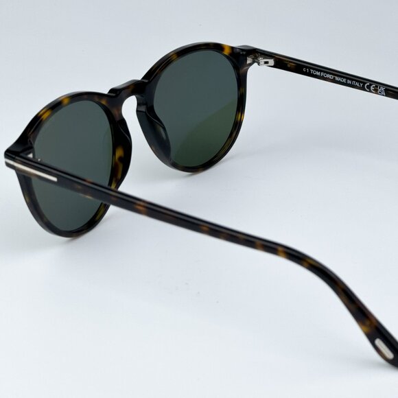 Tom Ford FT0904/S 52R AURELE BRAND NEW Sunglasses Havana Green Polarized Unisex - Picture 9 of 12